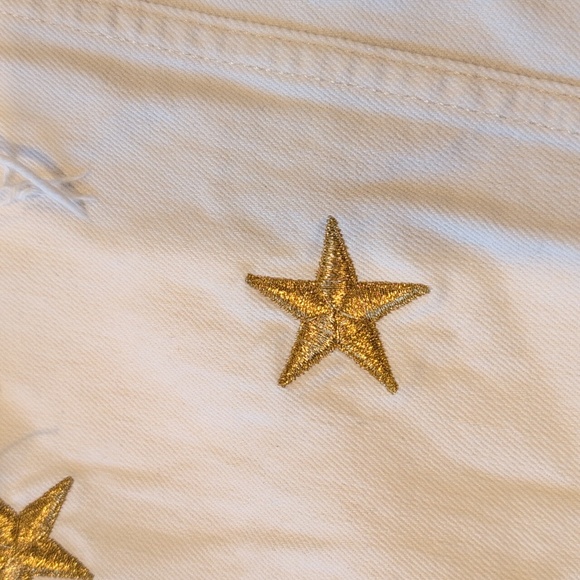 Free People Fast Times Star Embroidered Mom Jeans - Picture 4 of 10